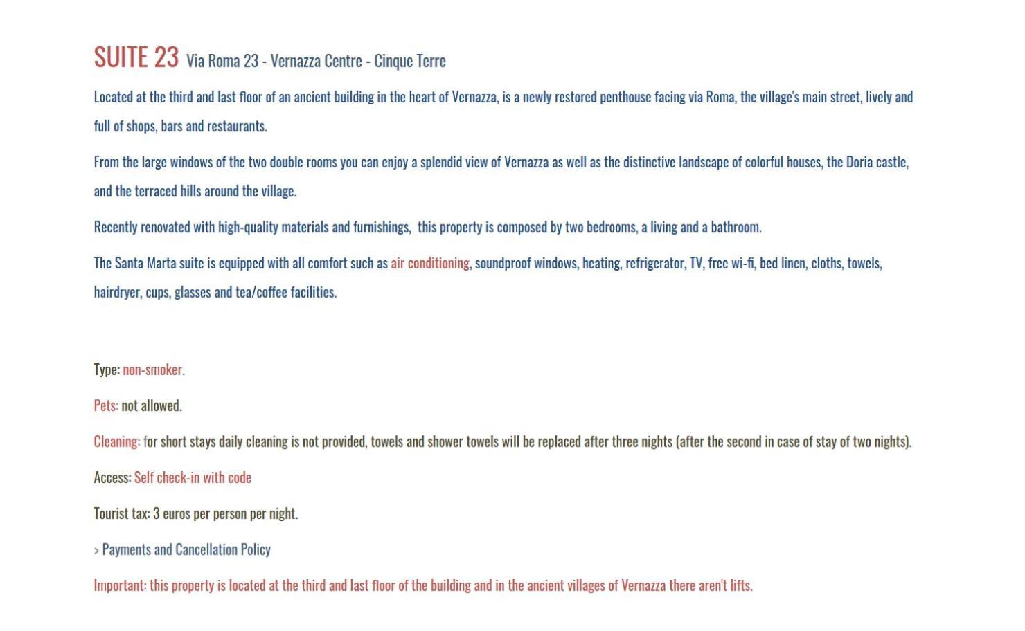Santa Marta Rooms Vernazza Ngoại thất bức ảnh